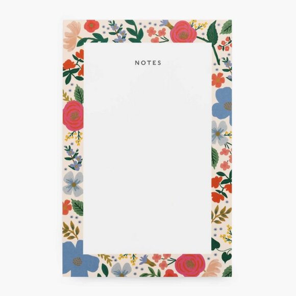 Rifle Paper Co. Wild Rose Blank Notepad - Picture 1 of 5